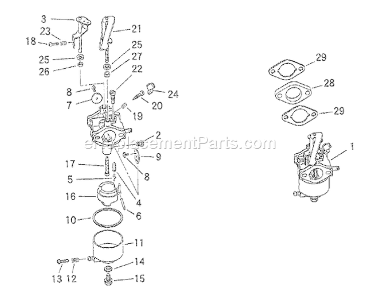Page B Diagram and Parts List for 1776-0  Briggs and Stratton Generator